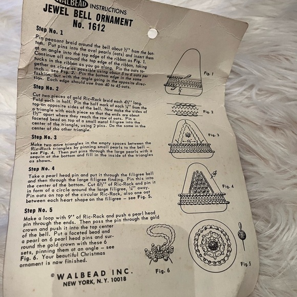 Sparkling Holiday Ornament - Red and Gold vintage diy mcm NEW - Picture 3 of 3